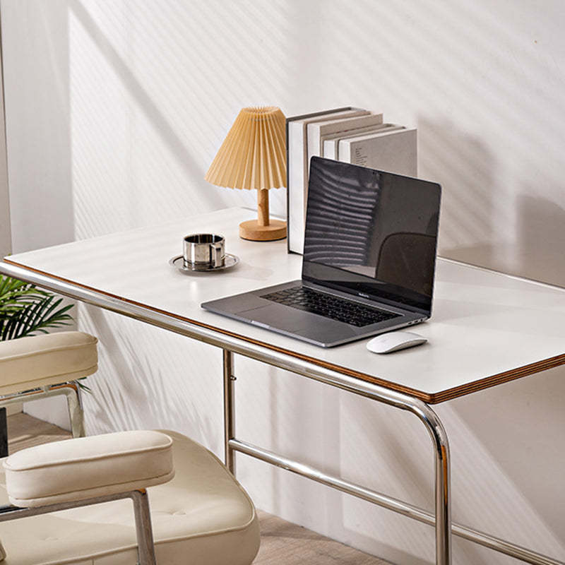 Minimalist Engineered Wood Stainless Steel Desk