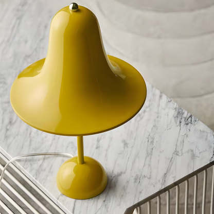 Polished Iron LED Nordic Portable Hat Table Lamp-Lighom