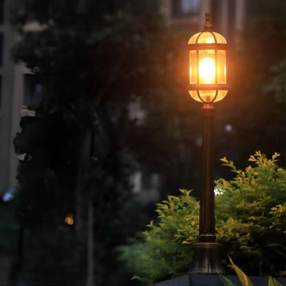 Vintage Golden LED Outdoor Pathway Light Luxury European-style Lawn Lamp-Lighom