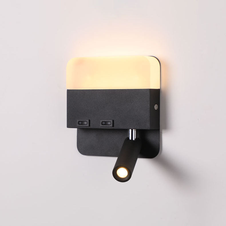 Minimalist Acrylic Aluminum LED Reading Sconce