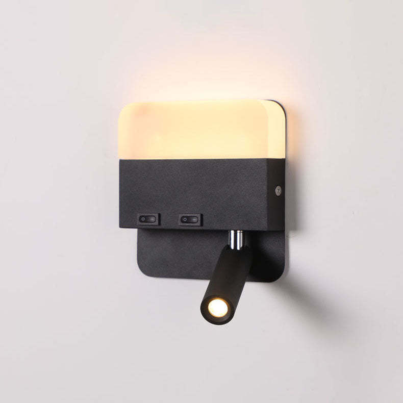Minimalist Acrylic Aluminum LED Reading Sconce