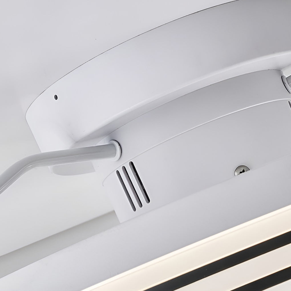 Round Stepless Dimming 360° Modern Ceiling Fan