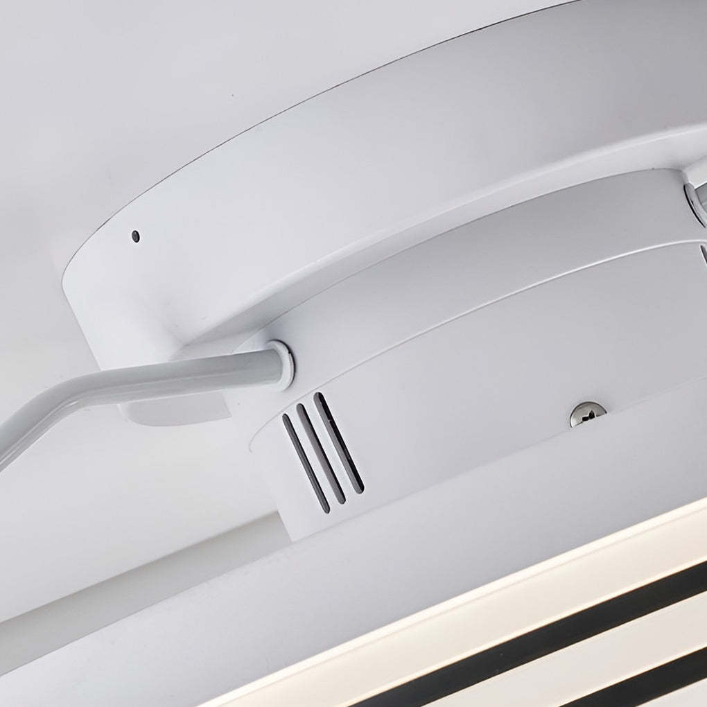 Round Stepless Dimming 360° Modern Ceiling Fan