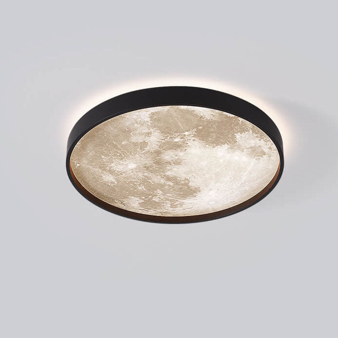 Nordic Moon Round LED Flush Mount Light