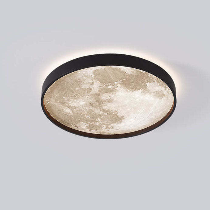 Nordic Moon Round LED Flush Mount Light