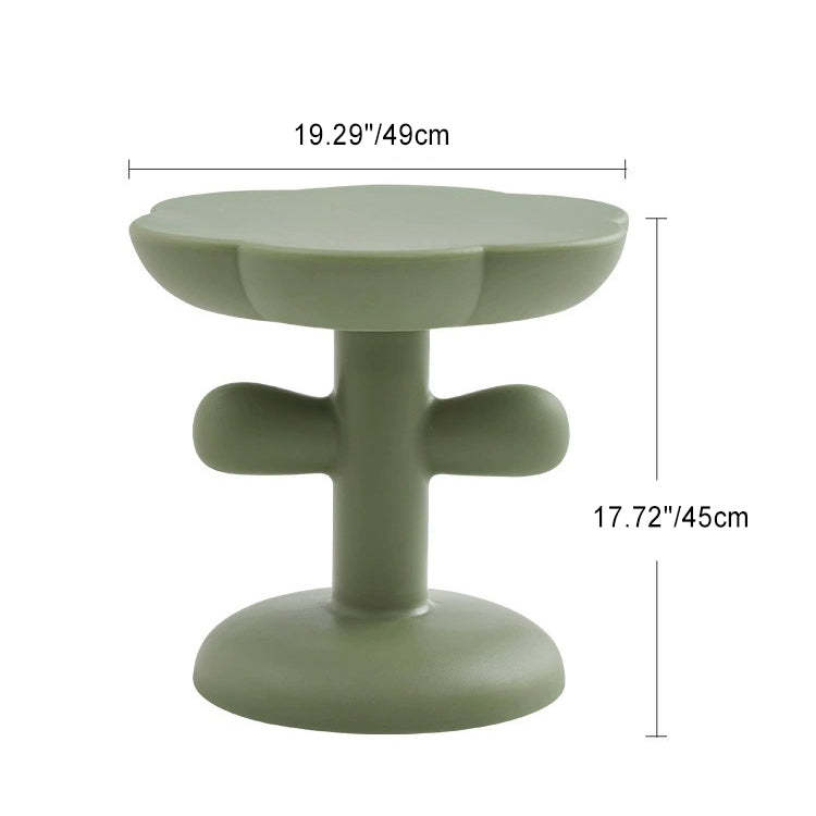 Minimalist Floral Acrylic Coffee Table — Pink