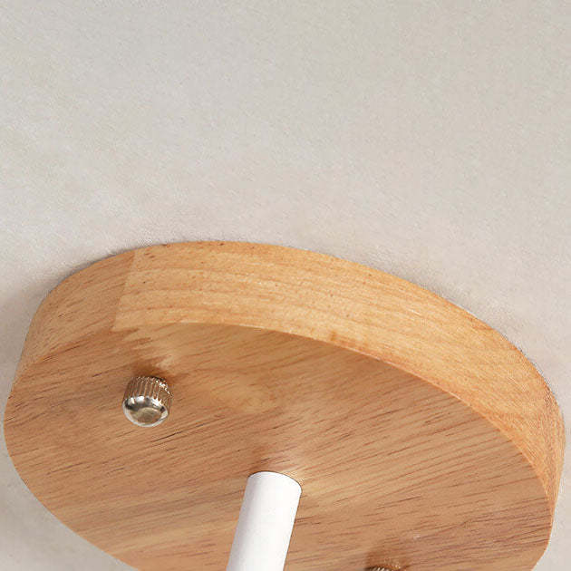 Modern Japanese Minimalist Log Bird Ceiling Light