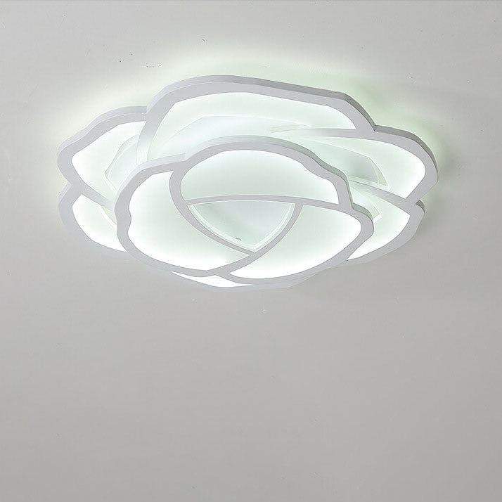 Modern Rose LED Flush Mount Light — Infinitely Dimmable / 110V-120V For US/CA
