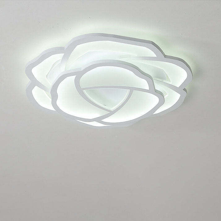 Modern Rose LED Flush Mount Light — Infinitely Dimmable / 110V-120V For US/CA