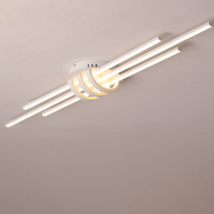 Minimalist Long LED Flush Mount Light