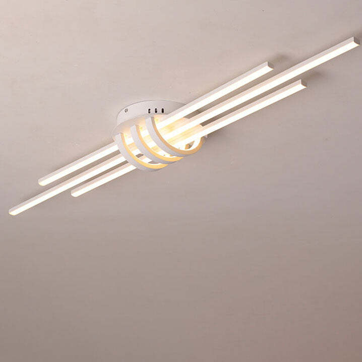 Minimalist Long LED Flush Mount Light