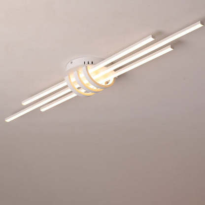 Minimalist Long LED Flush Mount Light