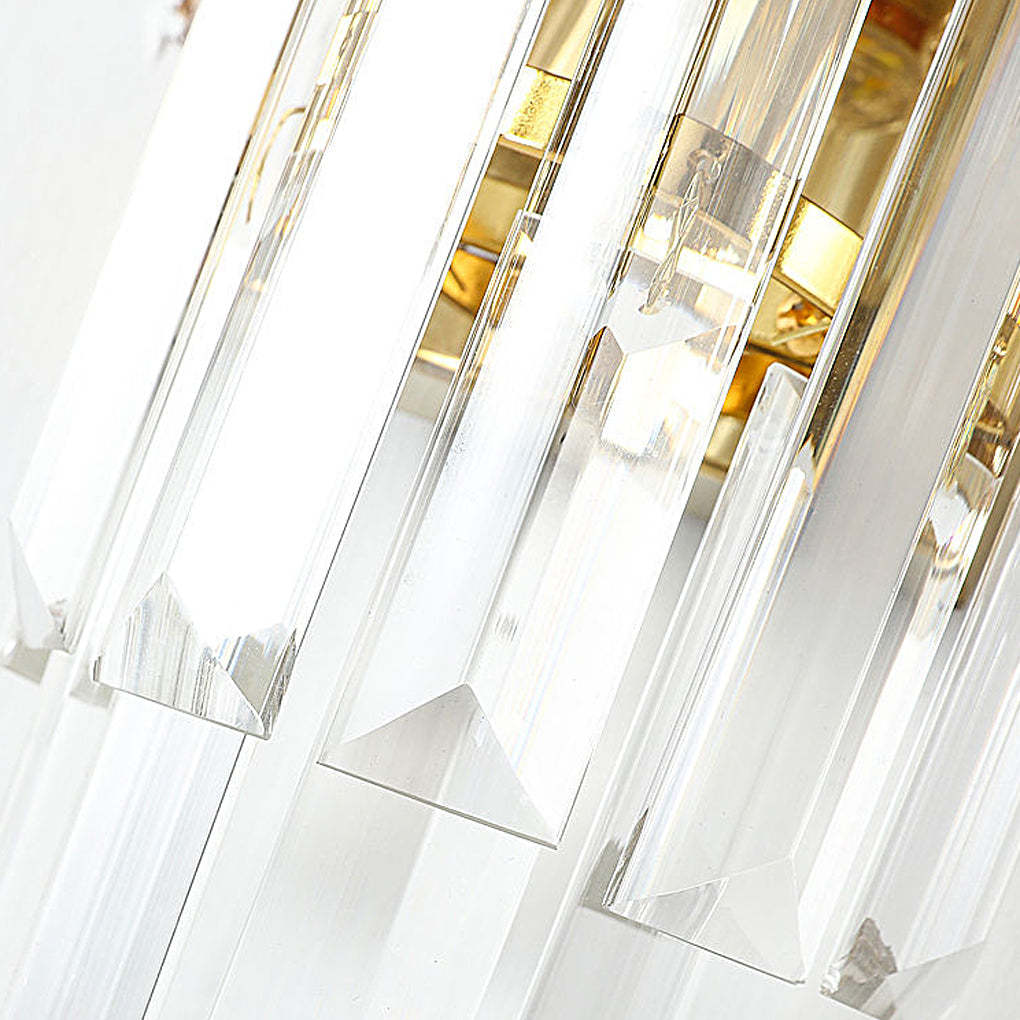 Creative Metal Crystal Glass LED Postmodern Wall Sconce Lighting-Lighom