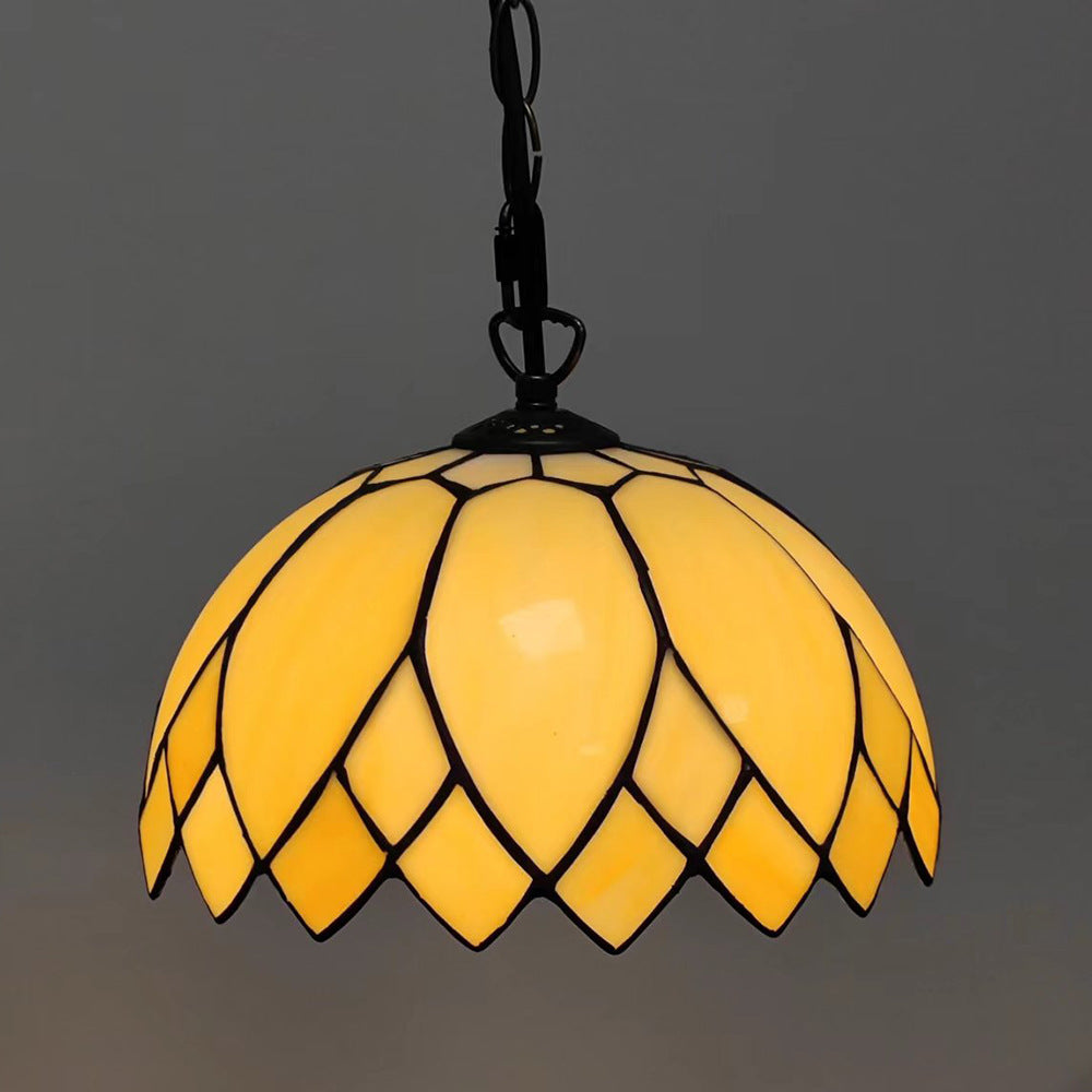 Tiffany European Milk White Glass Dome Pendant Light