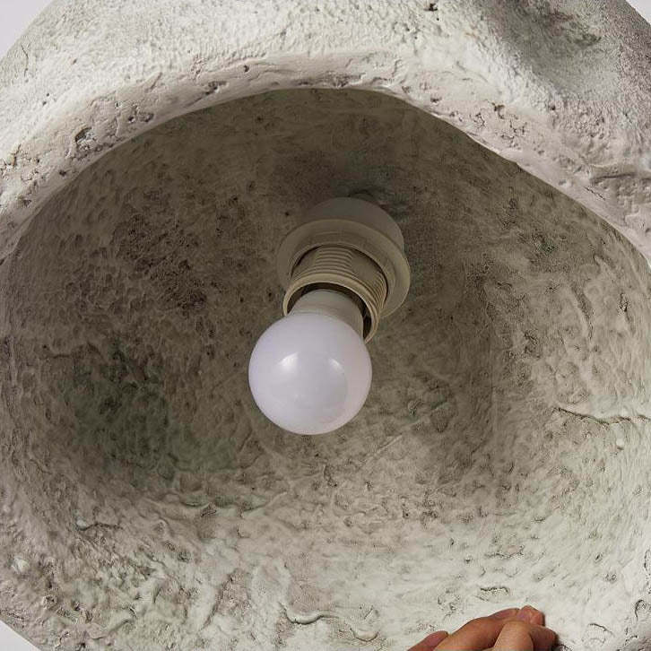 Nordic Rough Rock Semicircular Pendant Light