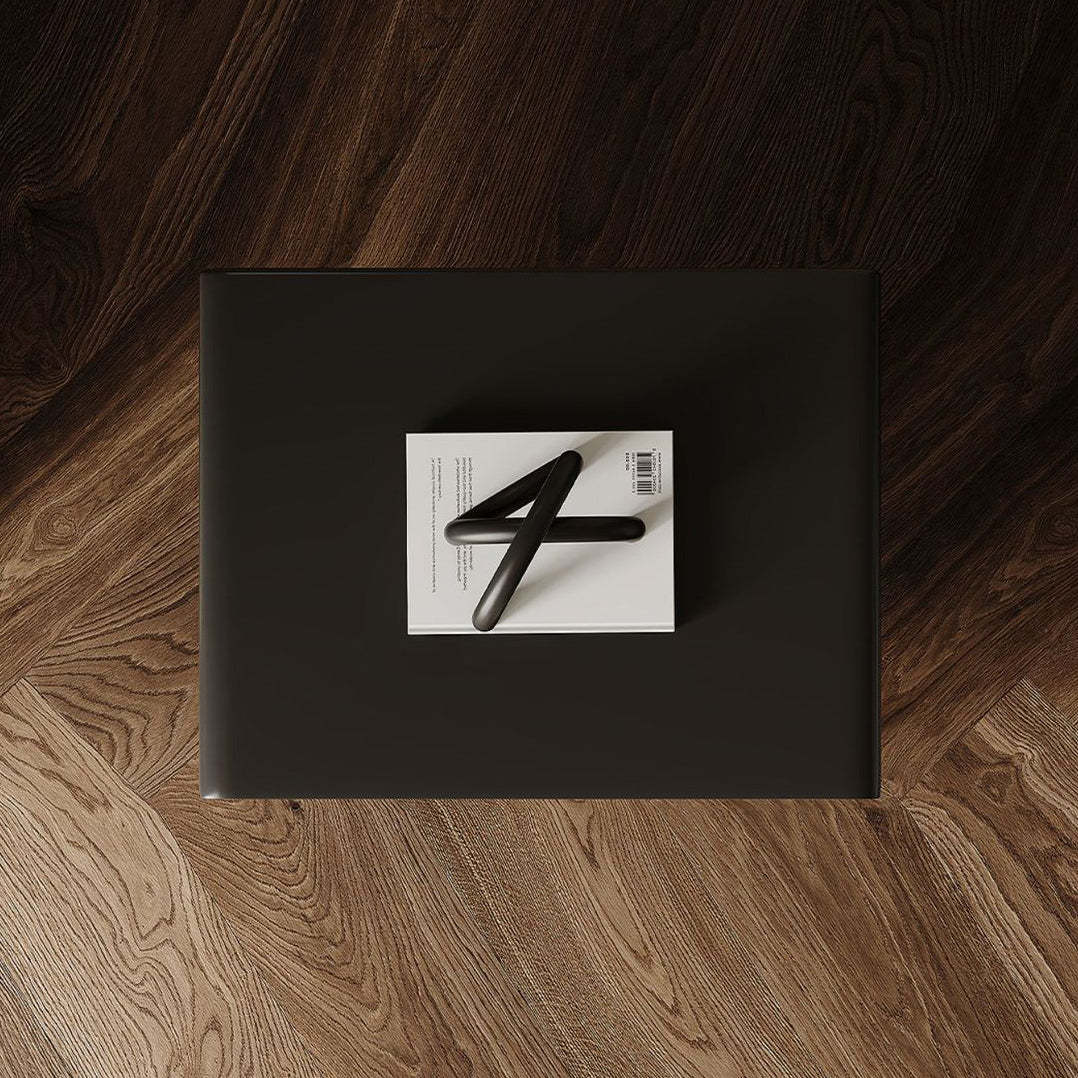 Minimalist Wood Steel 2-Drawer Nightstand