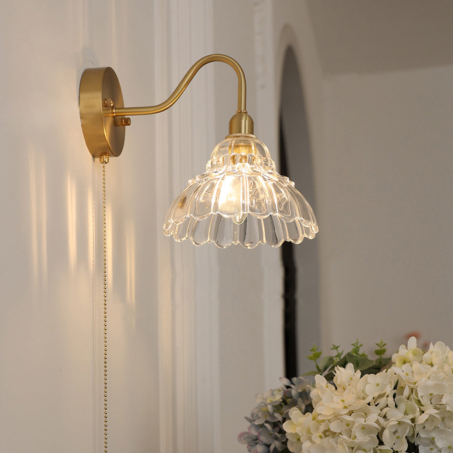 Minimalist decor home wall sconces in brass — 220V-240V (UK/AU)