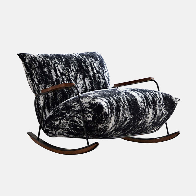 Retro Fabric Iron Shake Accent Chair