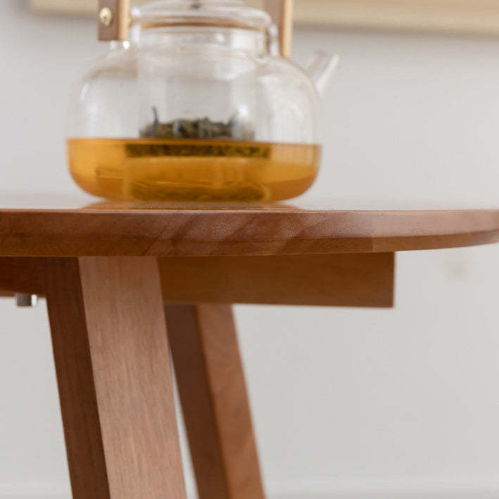 Contemporary Wood V-Leg Coffee Table