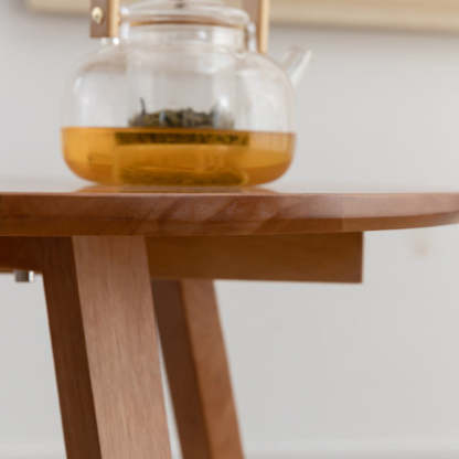 Contemporary Wood V-Leg Coffee Table
