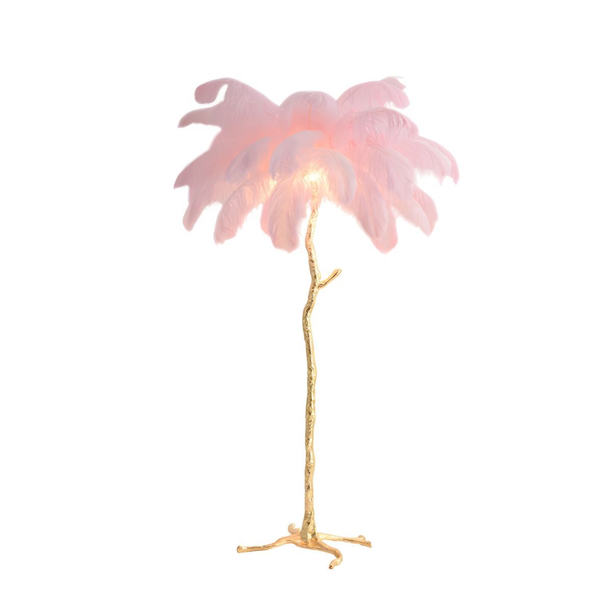 O'Moore Nordic Luxury Unique Ostrich Feather Floor Lamp/Table Lamp