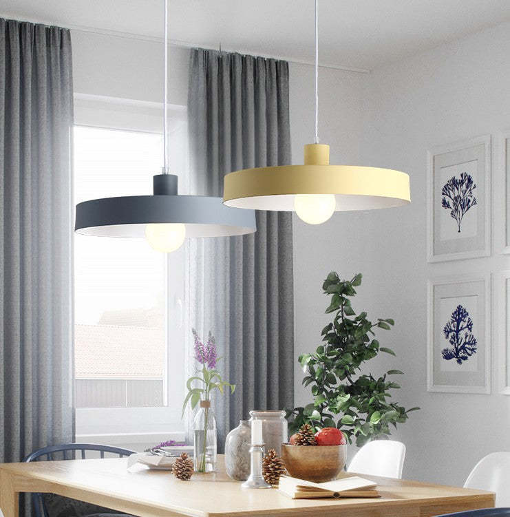 Nordic Macaron Color Pendant Light - Pink