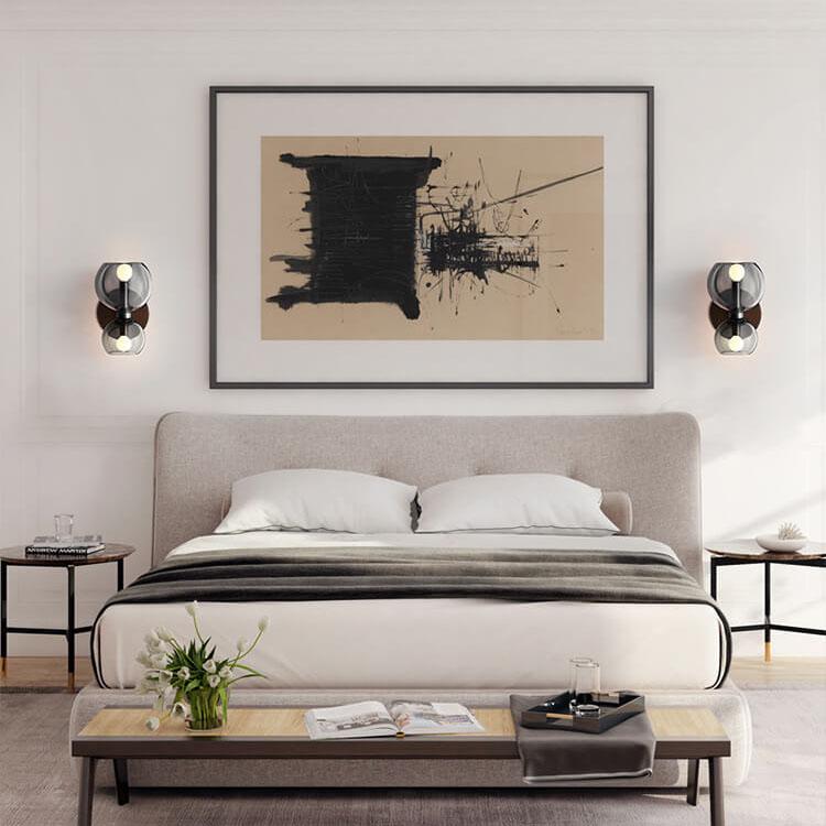 Lighom modern shaped bowl white wall sconces in metal — 220V-240V (UK/AU)
