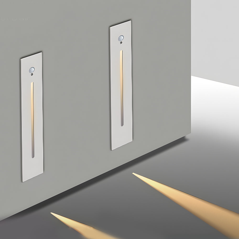 Vertical Motion Sensor LED Stair Light Wall Recessed Contemporary Lighting For Indoor and Outdoor Steps-Lighom