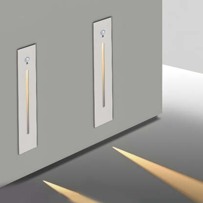 Vertical Motion Sensor LED Stair Light Wall Recessed Contemporary Lighting For Indoor and Outdoor Steps-Lighom