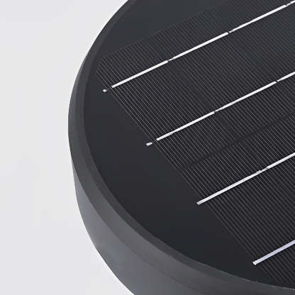 Black LED Modern Solar Fence Post Cap Light