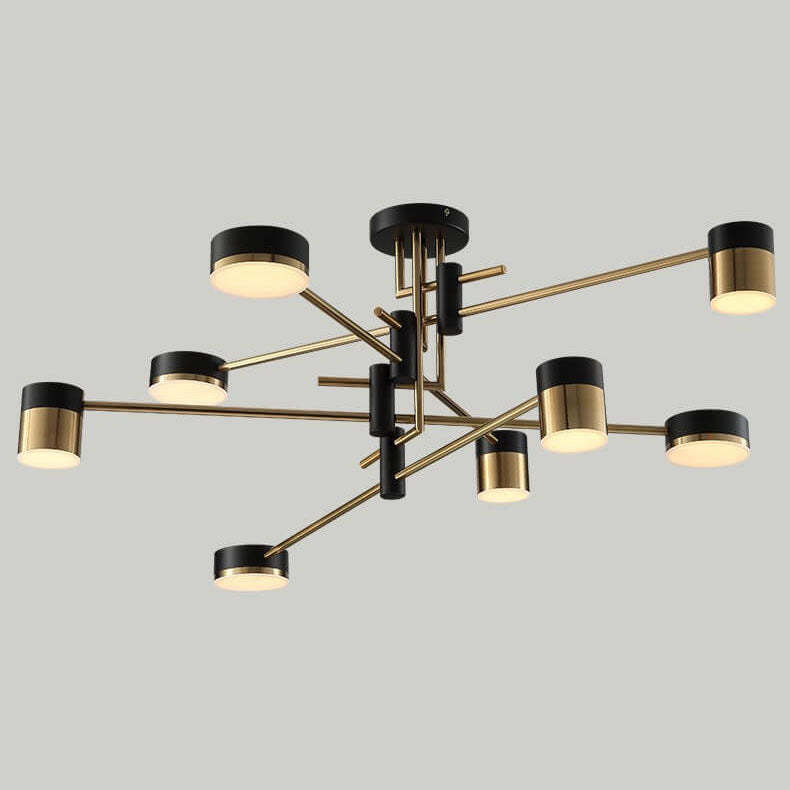 Minimalist Black Gold Balanced Ceiling Light
