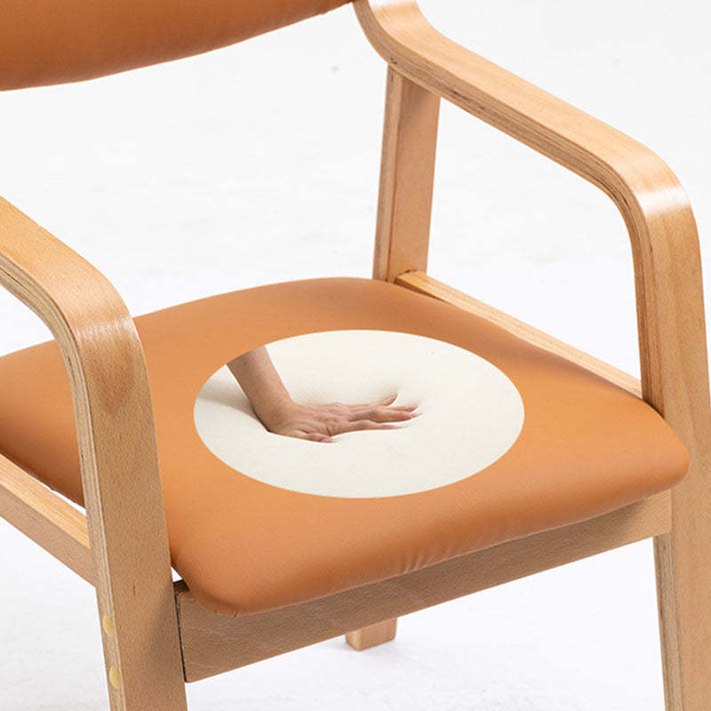Modern Fabric Wood Dining Chair