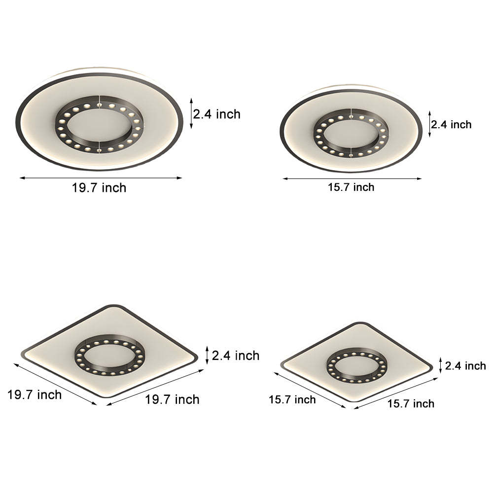 Square LED Anti-Glare Dimmable Modern Ceiling Light