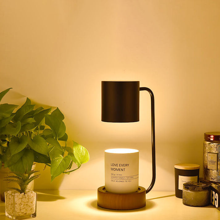 Japanese Wood Timing Dimming Melting Wax Table Lamp