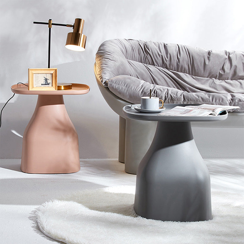 Scandinavian Round Column Plastic Coffee Table