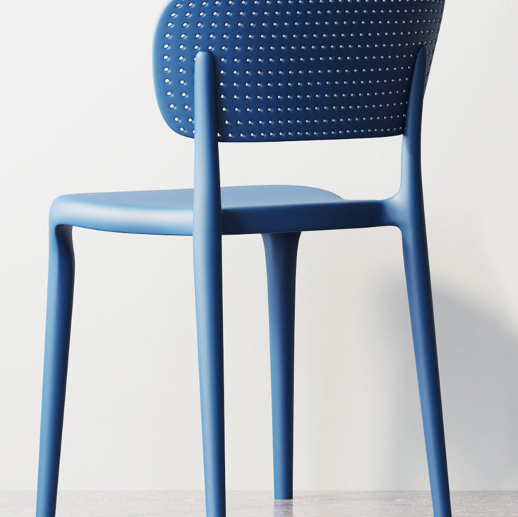 Contemporary Plastic Chair — Blue