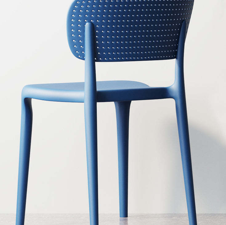 Contemporary Plastic Chair — Blue