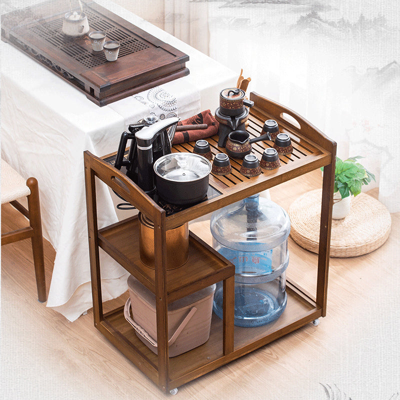 Minimalist Solid Wood 3-Tier End Table