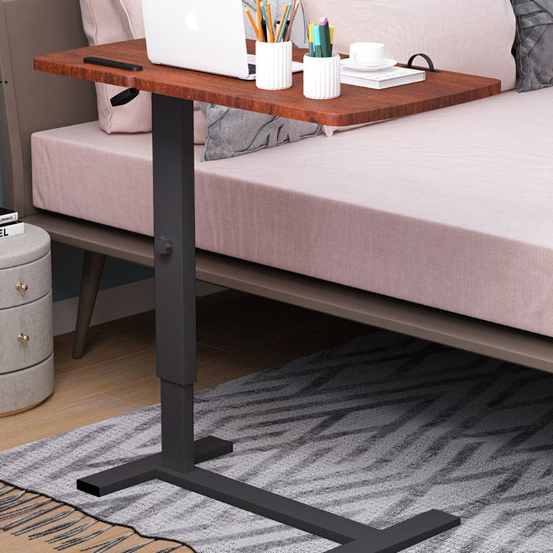 Minimalist Rectangular Wood Metal Foldable End Table
