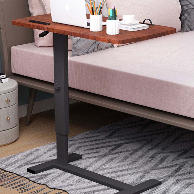 Minimalist Rectangular Wood Metal Foldable End Table