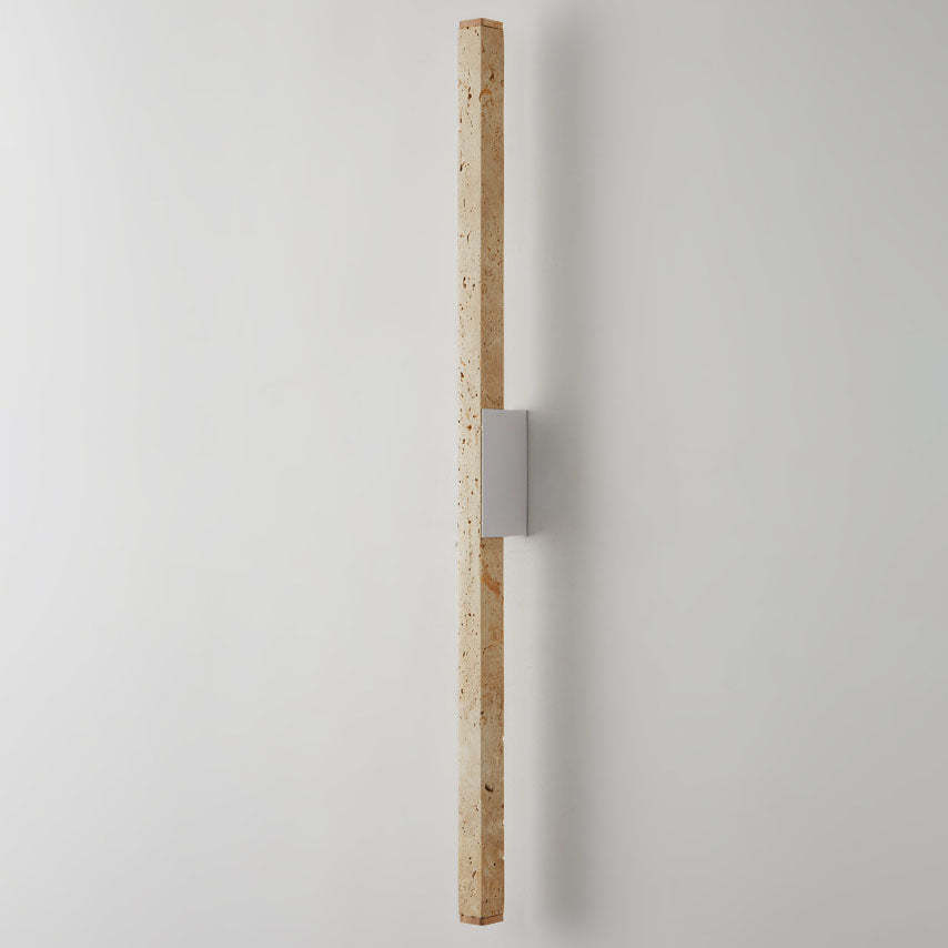 Japanese Wabi-Sabi Yellow Travertine Long Wall