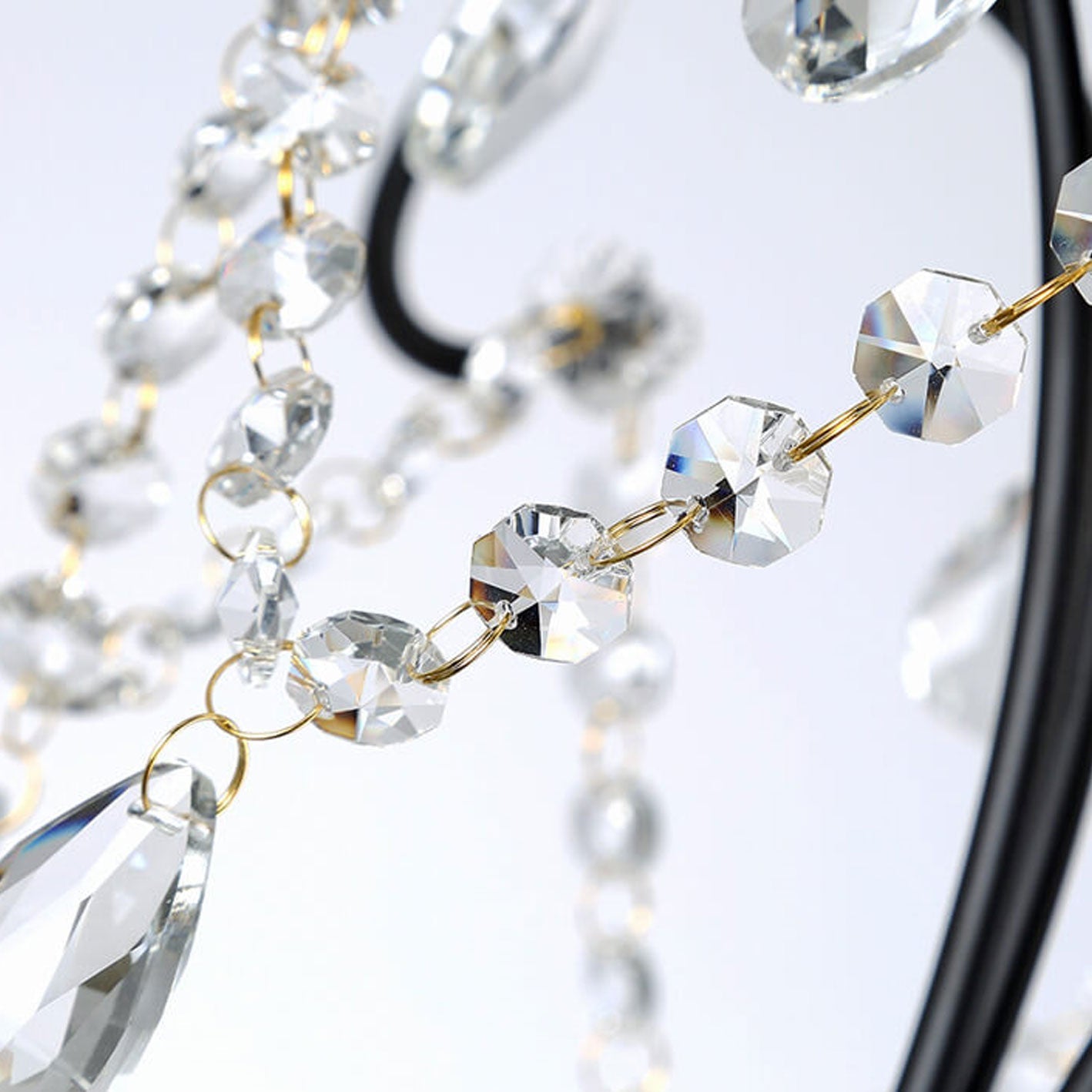 Vintage Luxe Crystal Candle Chandelier
