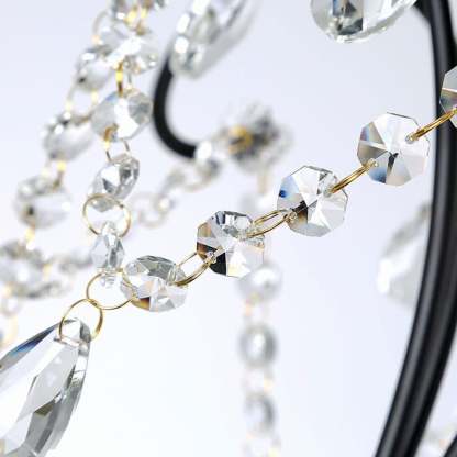 Vintage Luxe Crystal Candle Chandelier