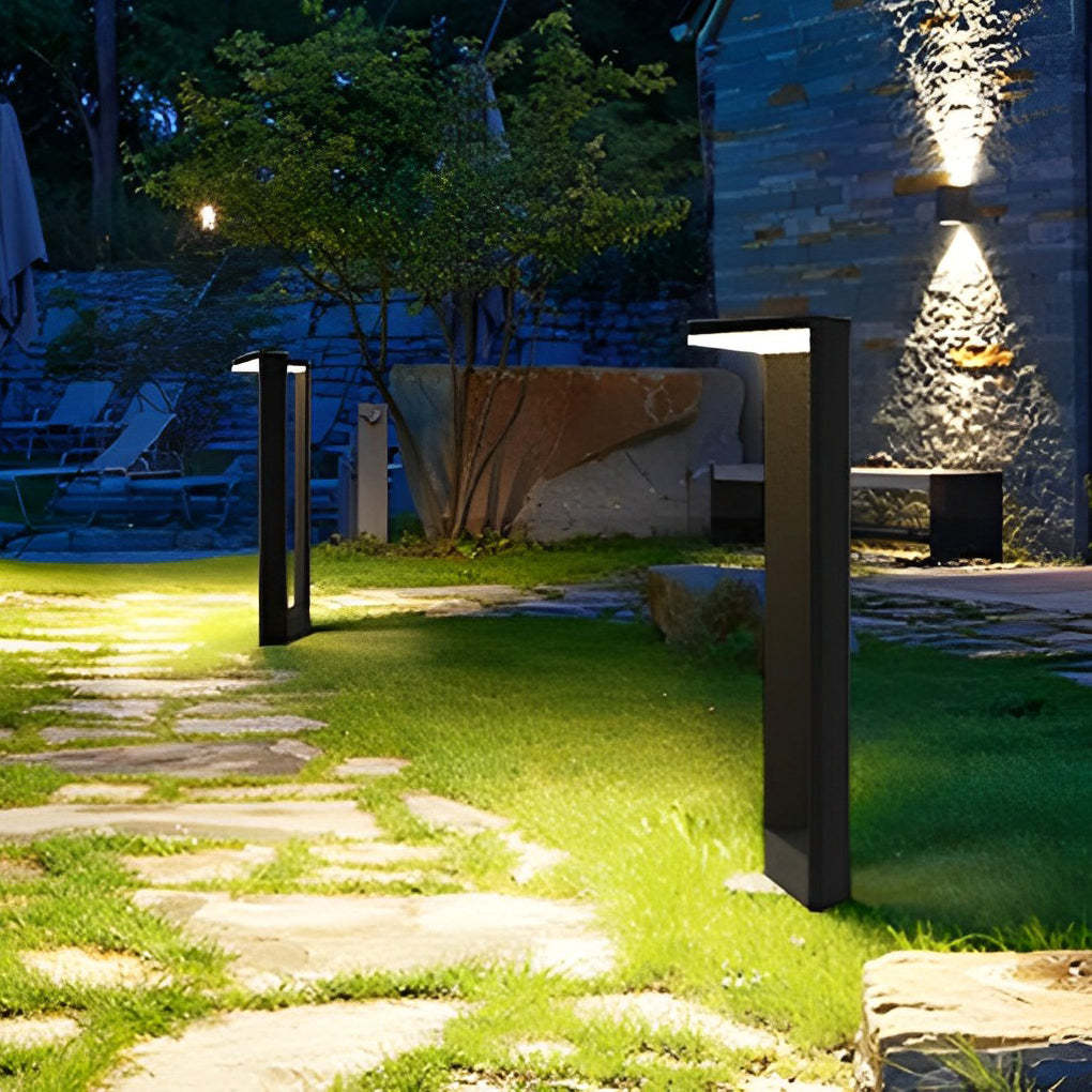 Sleek Linear 12W LED Pathway Light Minimalist Outdoor Landscape Lamp-Lighom