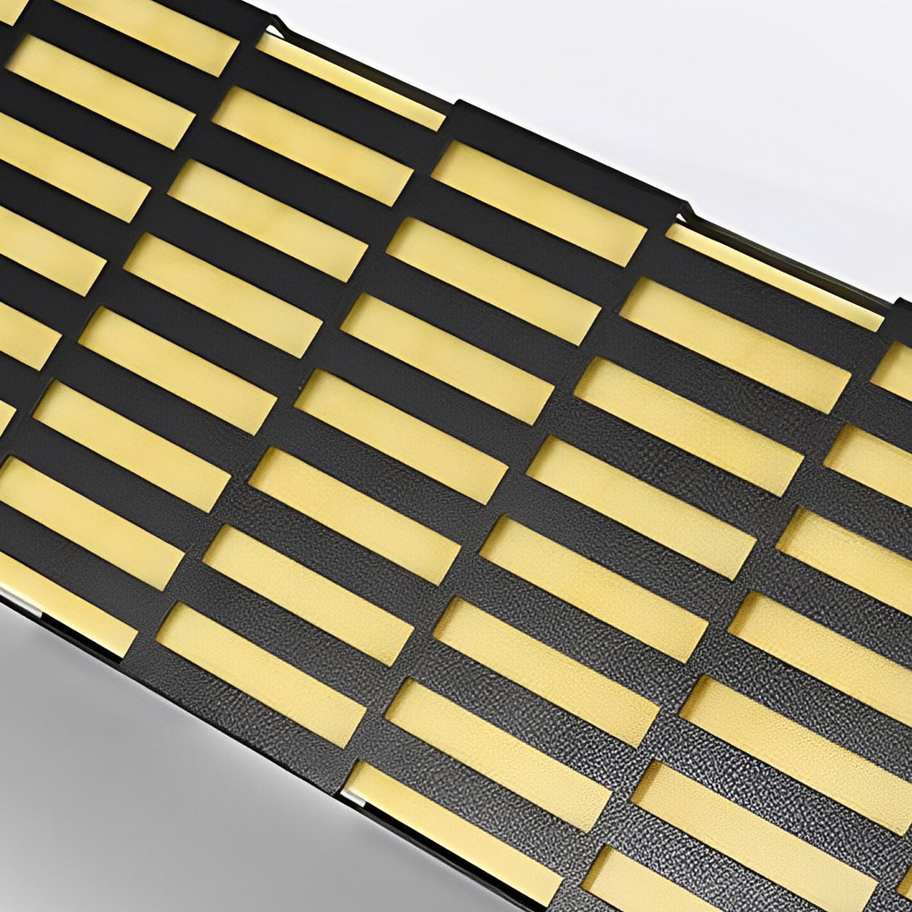 Retro Grid Designed Waterproof LED Black Modern Lawn Lamp Outdoor Lighting-Lighom