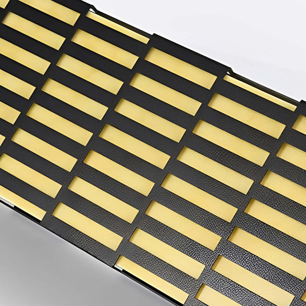 Retro Grid Designed Waterproof LED Black Modern Lawn Lamp Outdoor Lighting-Lighom