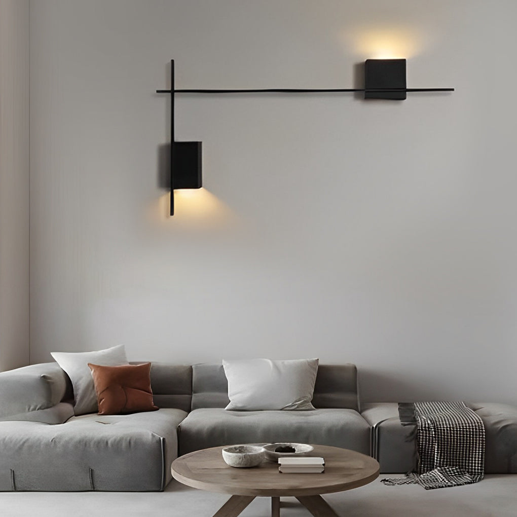 Creative Square Strip Three Step Dimming LED Nordic Wall Sconce Lighting-Lighom