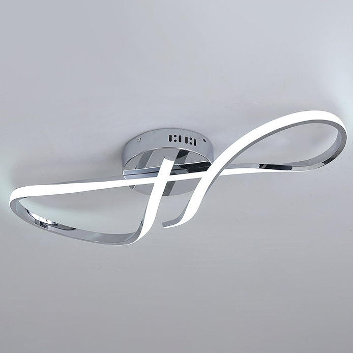 Minimalist Aluminum Silicone Spiral Twisted