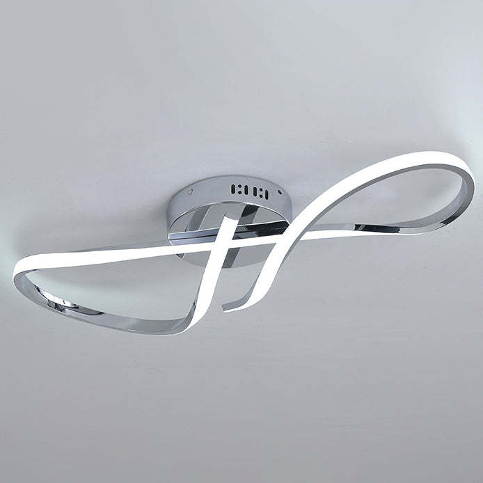 Minimalist Aluminum Silicone Spiral Twisted