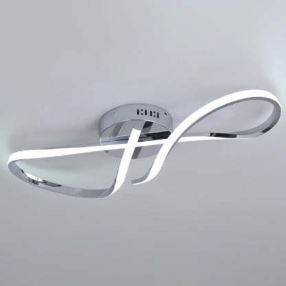 Minimalist Aluminum Silicone Spiral Twisted